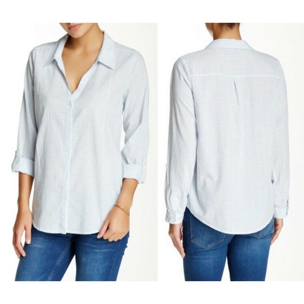 Joie Katrine Roll Tab Oversized Button Down - image 2